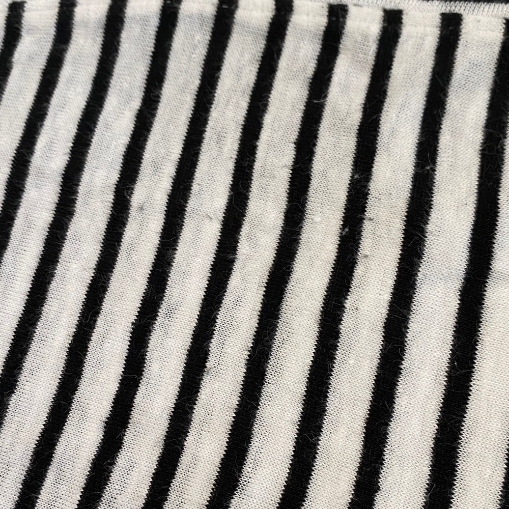 Eileen Fisher Black and White Striped Skirt - Size Medium - Picture 7 of 11